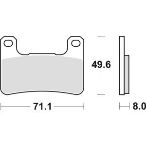 Klocki hamulcowe TRW ZF KH379 do Kawasaki Z900, KLZ1000, H2, Z1000, ZX10R i Suzuki GSXR600