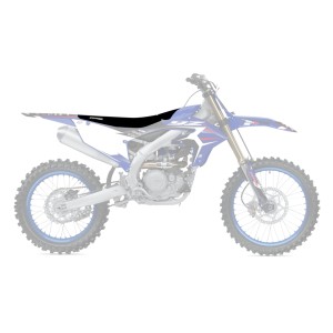 Pokrowiec / Poszycie na siedzenie Yamaha YZ 250F '24; YZ 450F '23-'24 Zebra Kolor Czarny Niebieski