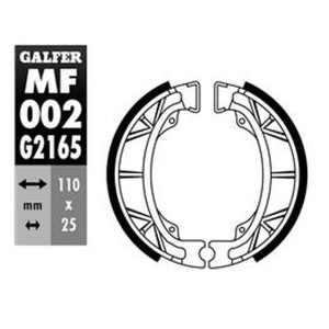 GALFER SZCZĘKI HAMULCOWE TYŁ/PRZÓD do HONDA BALI 50/100, CG 125, MONKEY 50, MTX 125, PEUGEOT ZENITH