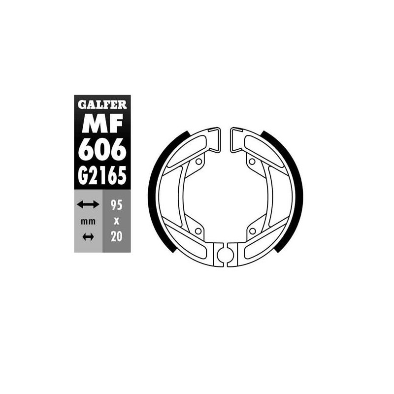 Szczęki hamulcowe tył BMW R 80GS/PD '86-'95, R 80R/Mystic '84-'95, R 80RT '82-'96, R 100GS/PD '86-'96, R 100R/Myst