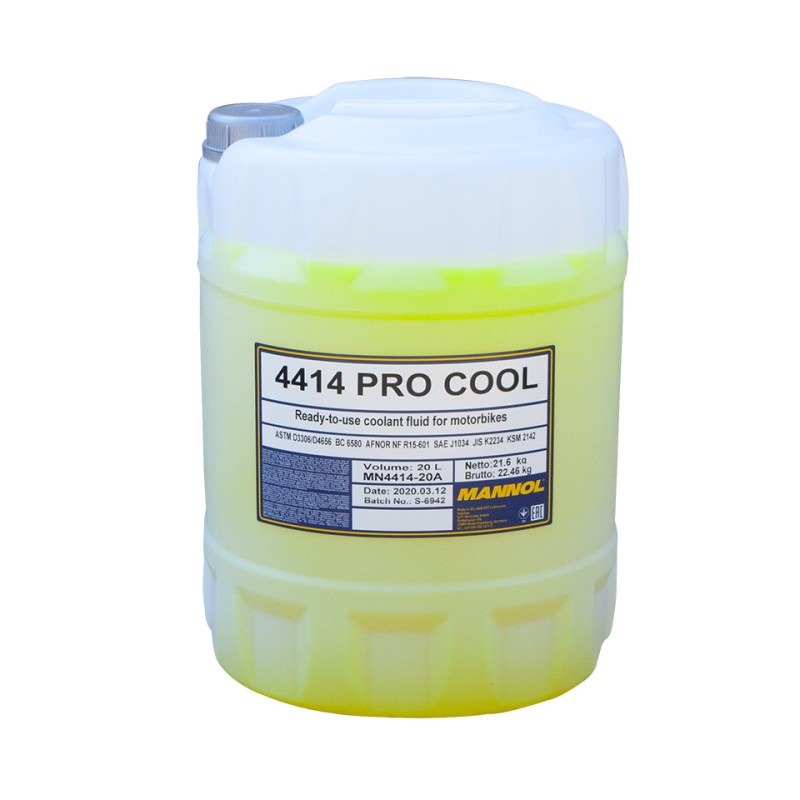 MANNOL PŁYN DO CHŁODNIC PRO COOL 20L -40/+135 ST.C MOTOCYKLOWY