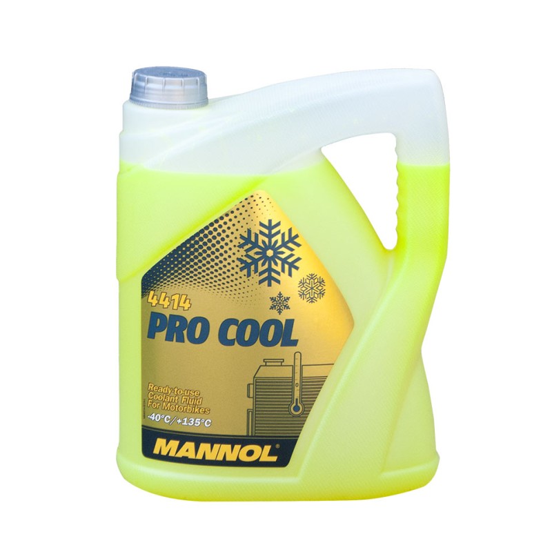 MANNOL PŁYN DO CHŁODNIC PRO COOL 5L MOTOCYKLOWY -40/+135 ST.C GOTOWY DO UŻYCIA