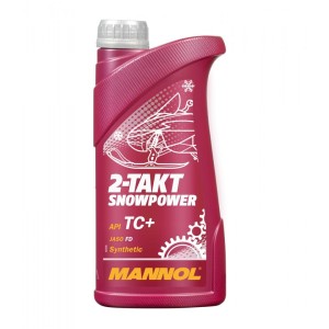 MANNOL 2T SNOWPOWER 1L (7201) (20) - olej do silnika, do mieszanki, do pojazdów zimowych