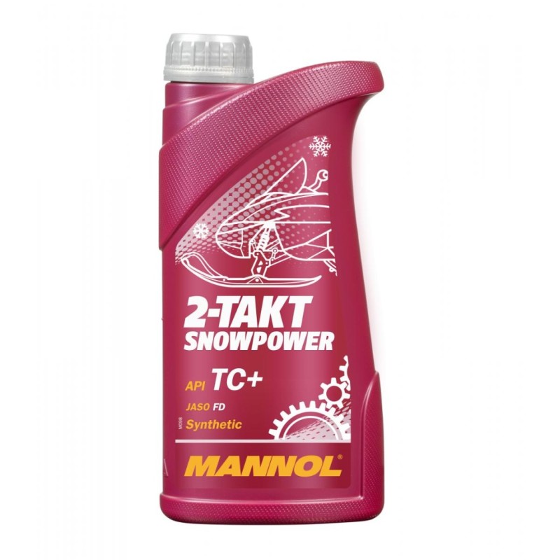 MANNOL 2T SNOWPOWER 1L (7201) (20) - olej do silnika, do mieszanki, do pojazdów zimowych