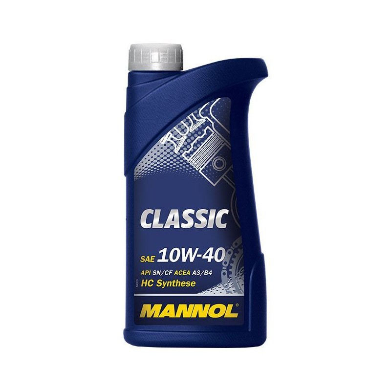 MANNOL Olej Silnikowy Samochodowy 10W40 Classic SN/CH-4 1 litr - Półsyntetyczny
