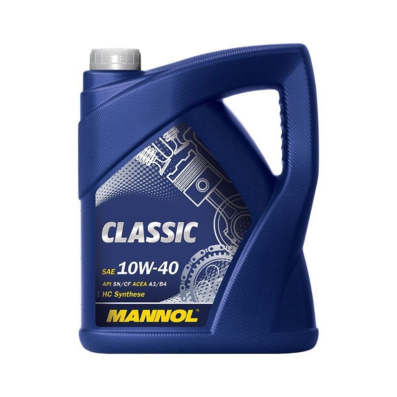 OLEJ SILNIKOWY MANNOL 10W40 CLASSIC SN/CH-4 5L (7501) PÓŁSYNTETYCZNY