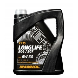 MANNOL Olej Silnikowy 5W30 Longlife 504/507 OEM for VW, AU 4L (7715)
