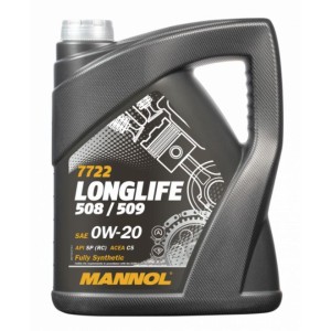 MANNOL Olej Silnikowy 0W20 Longlife 508/509 5L (7722) - Sklep Motoryzacyjny
