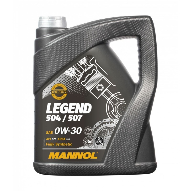MANNOL Olej Silnikowy Samochodowy 0W30 Legend 504/507 5L (7730) - Sklep Motoryzacyjny