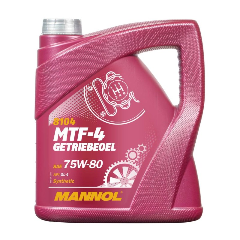 MANNOL MTF-4 GETRIEBEOEL 75W80 API GL4 - Olej Przekładniowy Syntetyczny 4L (75W-80)