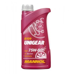 MANNOL UNIGEAR 75W80 API GL4/GL5 - OLEJ PRZEKŁADNIOWY SEMISYNTETYCZNY 1L