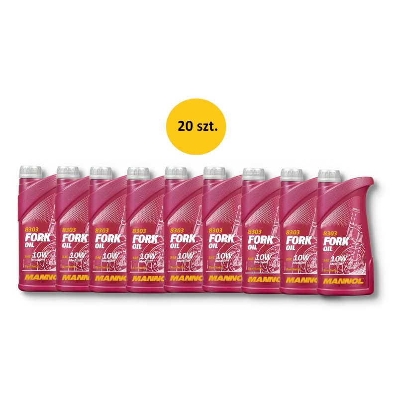 MANNOL Olej do teleskopów / amortyzatorów / zawieszenia Fork Oil SAE 10W 1L - karton 20 sztuk