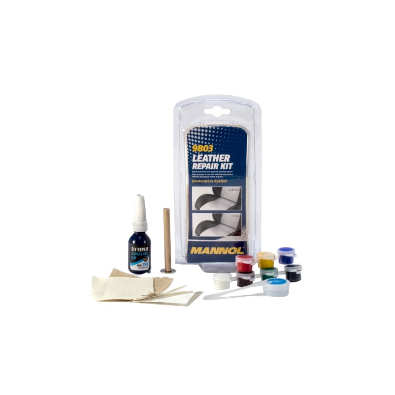MANNOL LEATHER REPAIR KIT - Zestaw do naprawy foteli skórzanych (9803)