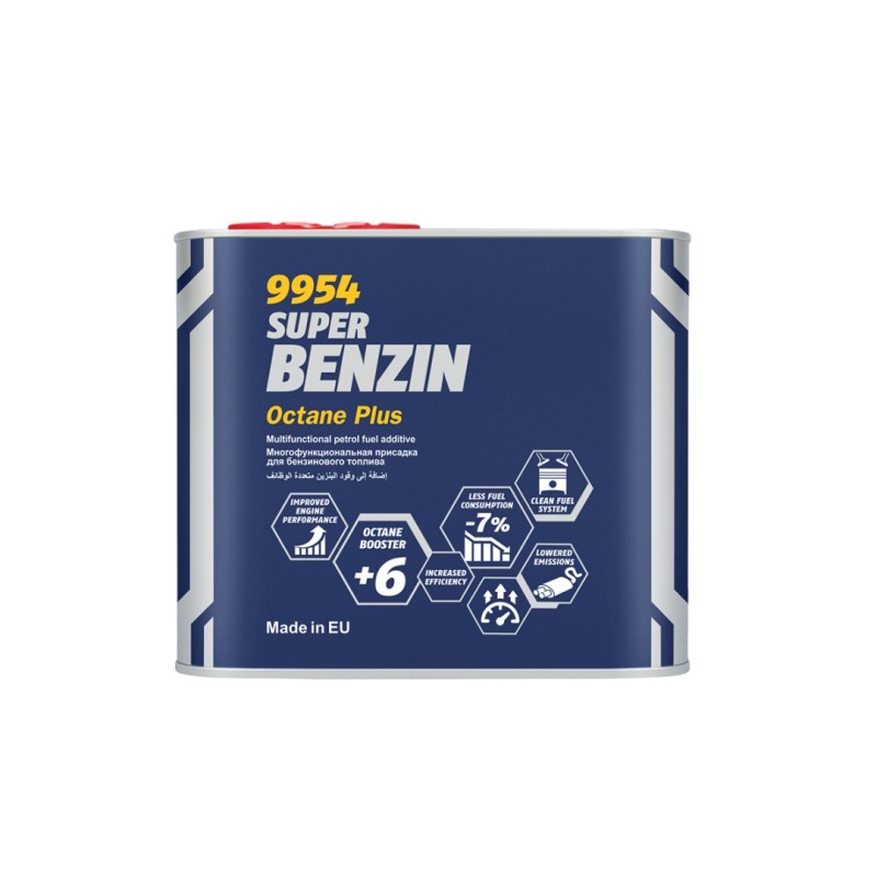 MANNOL SUPER BENZIN OCTANE PLUS 450ML - Zwiększa liczbę oktanową