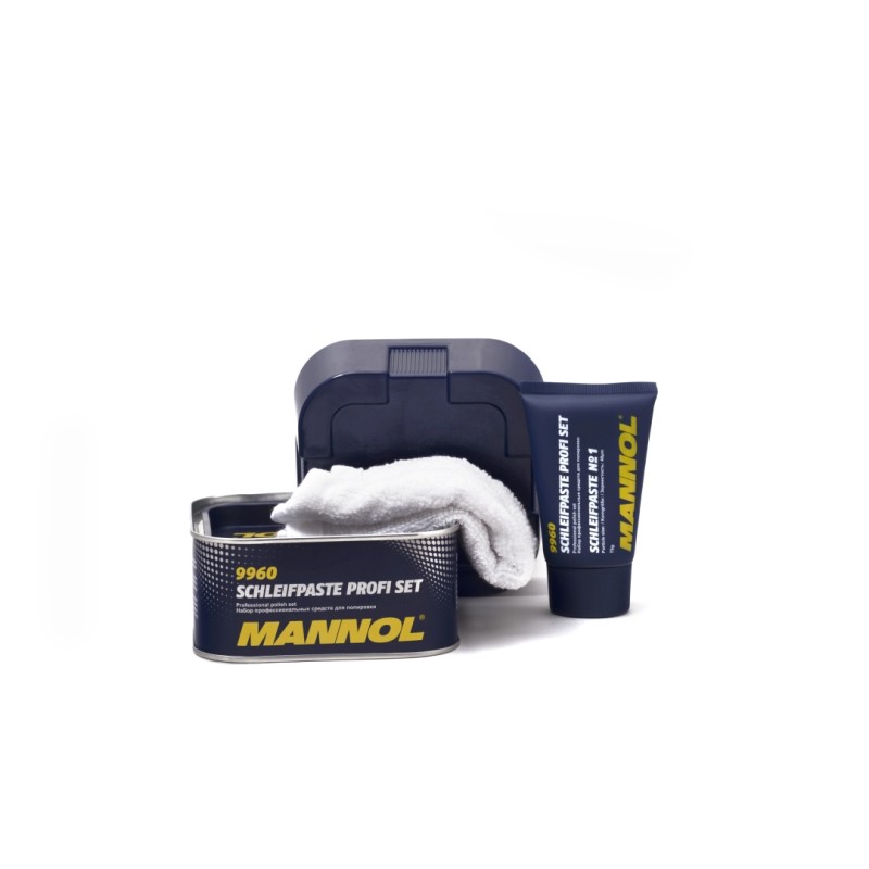 MANNOL SCHLEIFPASTE PROFI 400G - ZESTAW DO POLEROWANIA LAKIERU