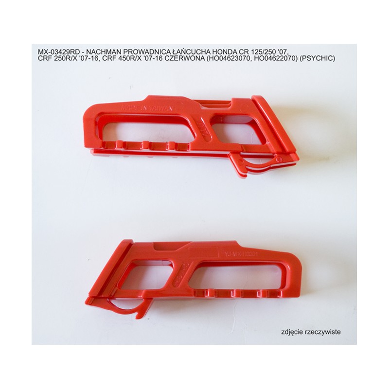 Psychic Prowadnica Łańcucha Honda CR 125/250 '07, CRF 250 R '07-'25, CRF 250X '07-'17, CRF 250 RX '19-'25, CRF 450 R '07