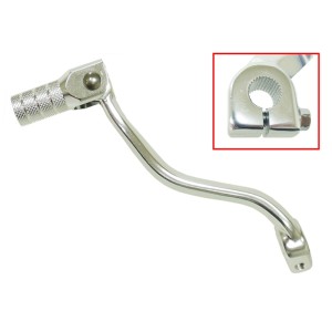 Dźwignia zmiany biegów Kawasaki KX 60 '83-03, 80/85 '83-23, 112 '22-23, 250 '83-86, 500 87-93 - kolor srebrny