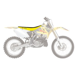 Pokrowiec na siedzenie Suzuki RM 125/250 '01-'23 czarno-żółty