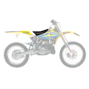 Pokrowiec na siedzenie Suzuki RM 125/250 '01-'23 czarno-żółto-biały