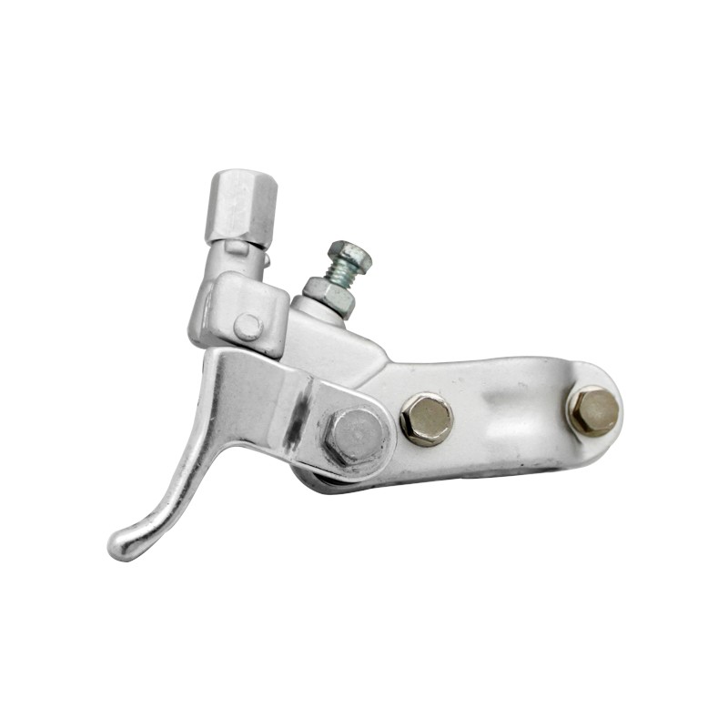 Uchwyt dźwigni sprzęgła Honda CRF 250 '04-09, CRF 450 '04-08 - kolor srebrny z dźwignią dekompresatora