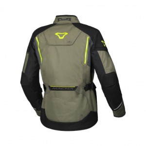 MACNA WYPRZEDAŻ KURTKA MUNDIAL MOTORCYCLE JACKET ZIELONY/CZARNY/ŻÓŁTY