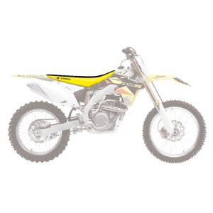 Blackbird Pokrowiec / Poszycie na Siedzenie Suzuki RMZ 450 '08-'17 Double Grip 3 Kolor Czarny Żółty