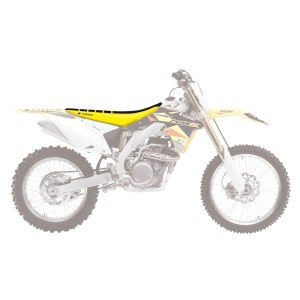 Pokrowiec na siedzenie Suzuki RMZ 450 Zebra kolor czarny Żółty