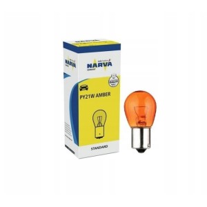 NARVA ŻARÓWKA 21W 12V BAU15S PY21W (ORANGE) - POMARAŃCZOWA KIERUNKOWSKAZ