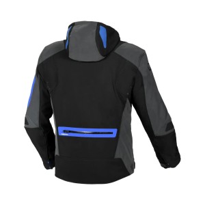 Kurtka z kapturem Angle Motorcycle Jacket w kolorze czarnym/grafitowym/niebieskim - rozmiar L