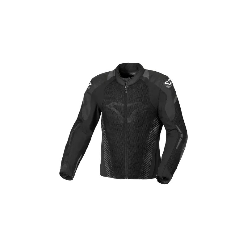 Kurtka motocyklowa MACNA WYPRZEDAŻ (MESH) - kolor czarny, rozmiar L