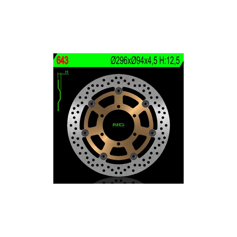 Tarcza hamulcowa przód do motocykli Honda CBR 600F, CB 900F, VTX 1800C (296x94x4,5mm)