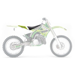 Pokrowiec / poszycie na siedzenie Kawasaki KX 125/250 '99-'02 czarno-zielono-białe
