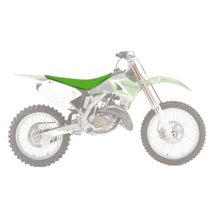 Pokrowiec na siedzenie KAWASAKI KX 125/250 '03-'08 zielony - BLACKBIRD