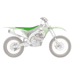 Pokrowiec na siedzenie Kawasaki KXF 250/450 '09-'12/'09-'11 czarno-zielony