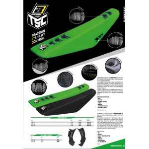 Pokrowiec / poszycie na siedzenie Kawasaki KXF 250 i KXF 450 TSC czarne