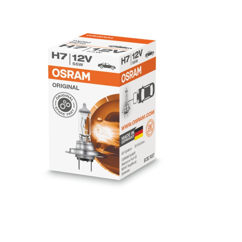 Żarówka OSRAM H7 12V 55W PX26D ORIGINAL - Sklep Motoryzacyjny