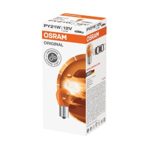 OSRAM ŻARÓWKA 21W 12V BAU15S PY21W (ORANGE) - POMARAŃCZOWA KIERUNKOWSKAZ