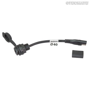 Przewód z wtyczką i gniazdkiem SAE wodoszczelny 15cm - OPTIMATE