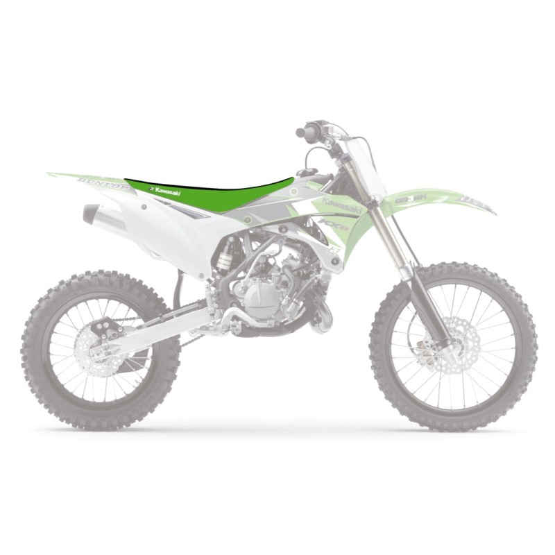 Pokrowiec na siedzenie Kawasaki KX 85 '14-'25 czarno-zielony