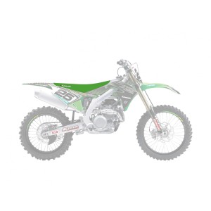 Pokrowiec na siedzenie Kawasaki KXF 250/450 zielony - Pyramid (PMD)