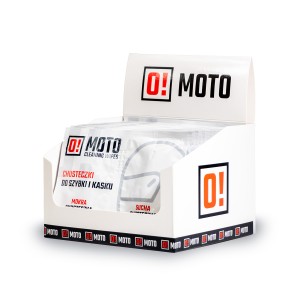 OMOTO ZESTAW 20 SZTUK CHUSTECZKI DO KASKU MOKRA I SUCHA - O!MOTO CLEANING WIPES