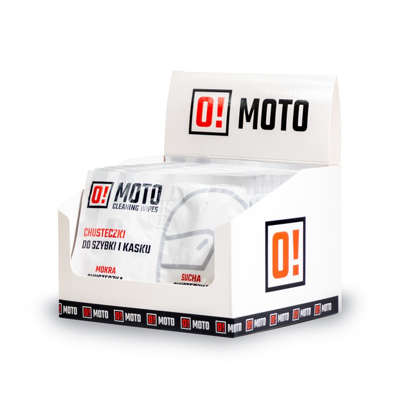 OMOTO ZESTAW 20 SZTUK CHUSTECZKI DO KASKU MOKRA I SUCHA - O!MOTO CLEANING WIPES