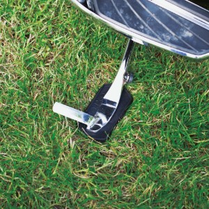 Podkładka pod nóżkę motocykla Chopper/Customer/Sport czarna - OXFORD