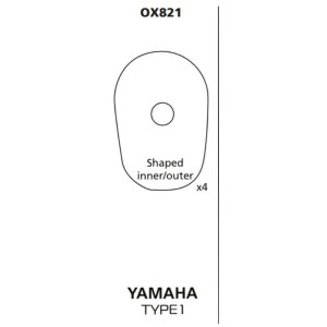 OXFORD OXFORD MOCOWANIE (ZAŚLEPKA) KIERUNKOWSKAZU / KIERUNKOWSKAZÓW YAMAHA TYP1 - KOMPLET