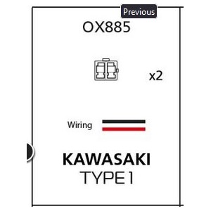 OXFORD PROMOCJA PRZEJŚCIÓWKA PRZERYWACZA DO KIERUNKOWSKAZÓW LED (2 SZTUKI) - PASUJE DO HONDA KAWASAKI