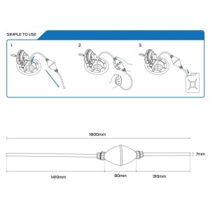 OXFORD 09/2025 Pompa/Syfon do Spuszczania Paliwa, Odpowietrzania