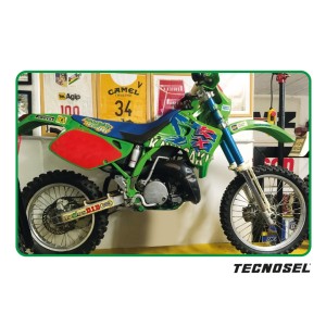 Pokrowiec / poszycie na siedzenie Kawasaki KX 125/250 '92-'93 Replica Team Kawasaki 1993