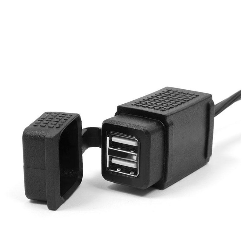 GNIAZDO MOTOCYKLOWE BIKETEC DIN ISO 4165 BMW I TRIUMPH USB NA KIEROWNICĘ