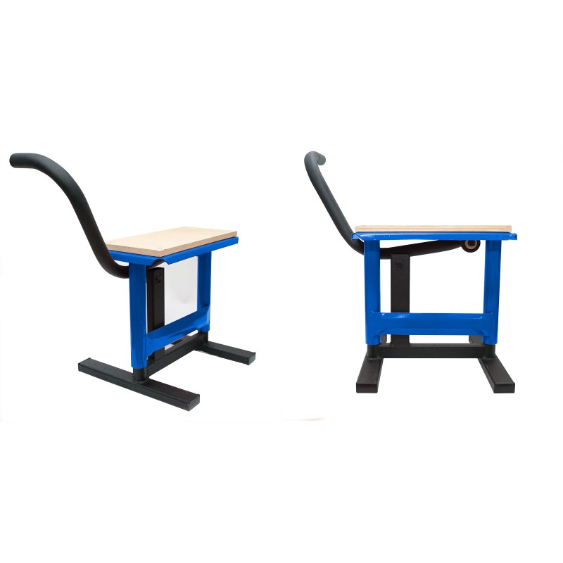 Stojak/podnośnik/podstawka pod motocykl cross niebieski/czarny - BIKETEC