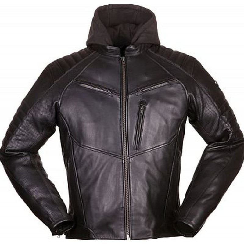 Modna kurtka skórzana Bad Eddie w kolorze czarnym rozmiar M